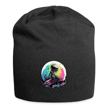 Ali der Außerirdische - Jersey-Beanie - Schwarz - Vorne