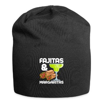 Fajitas & Margaritas Food Wrap Foodie Taco - Jersey-Beanie - Schwarz - Vorne