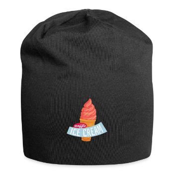 Sommer - Jersey-Beanie - Schwarz - Vorne