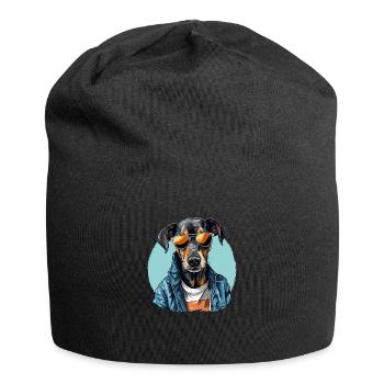 Street Style Dog | Dog Lovers - Jersey Beanie - black - Front