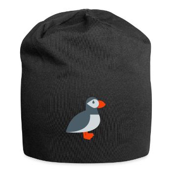 Puffin bird - Jersey Beanie - black - Front