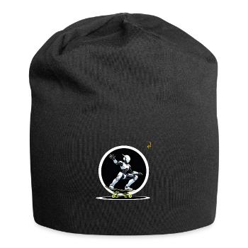 DAS SKATEBOARD DER ZUKUNFT - Jersey-Beanie - Schwarz - Vorne