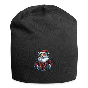 Le Père Noël vous souhaite un joyeux Noël - Bonnet en jersey - noir - Devant