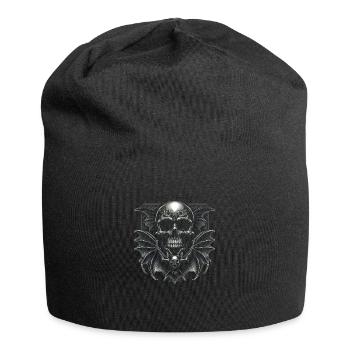 Dark Wings: Skull and Bat - Jersey Beanie - black - Front