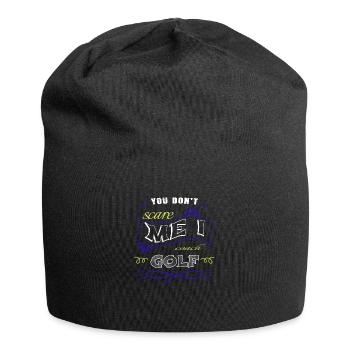 funny bowling gift idea christiangolf - Jersey-Beanie - Schwarz - Vorne