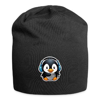 Cute Penguin - Jersey Beanie - black - Front