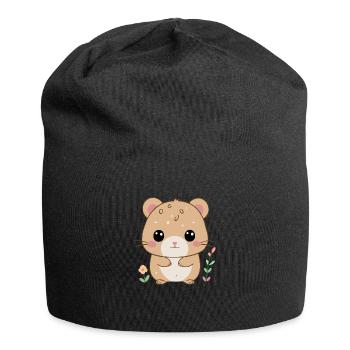 Hamster triste - Bonnet en jersey - noir - Devant
