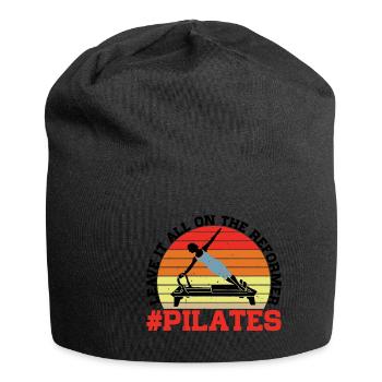 Leave It All On The Reformer #Pilates 15 - Jersey-Beanie - Schwarz - Vorne