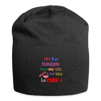 On est plusieurs dans ma tête - Bonnet en jersey - noir - Devant