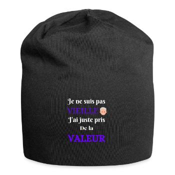 Je ne suis pas vieille - Bonnet en jersey - noir - Devant