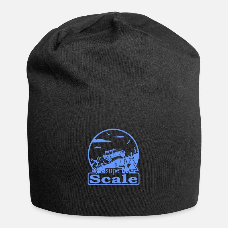 Logo superScale bleu - Bonnet en jersey - noir