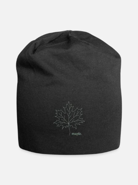 Maple. - Jersey Beanie - black