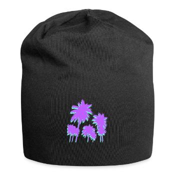 palmen - Jersey-Beanie - Schwarz - Vorne