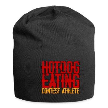 Hotdog Eating Contest Athlete 3 - Jersey-Beanie - Schwarz - Vorne