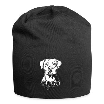 Dogue Argentin Portrait Chien Chien Wilsigns - Bonnet en jersey - noir - Devant