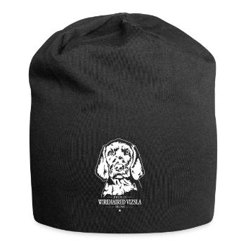 Wirehaired Vizsla Mom Drahthaar Vizsla Wilsigns - Jersey Beanie - black - Front