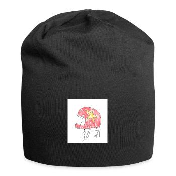 Casque - Bonnet en jersey - noir - Devant