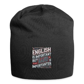 Design amusant pour les musiciens - Bonnet en jersey - noir - Devant
