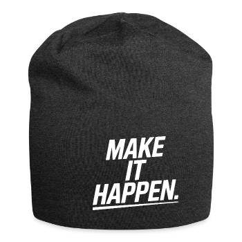 Go for it! - Jersey Beanie - charcoal grey - Front