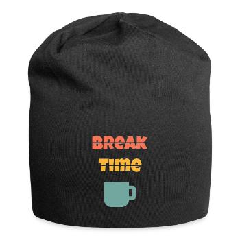 Break time / Pause - Bonnet en jersey - noir - Devant