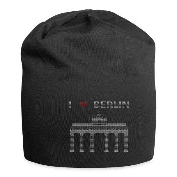 J’adore Berlin ASCII - Bonnet en jersey - noir - Devant