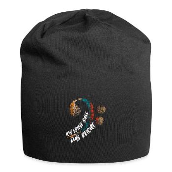Ich spiele Bass das reicht - Jersey-Beanie - Schwarz - Vorne