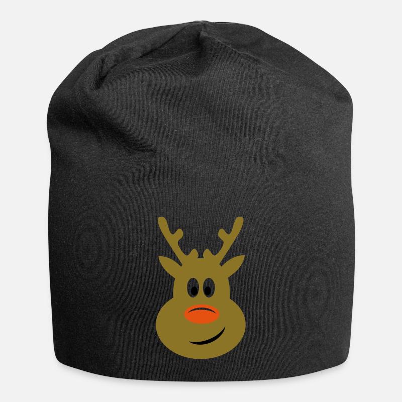 Rentier - Jersey-Beanie - Schwarz
