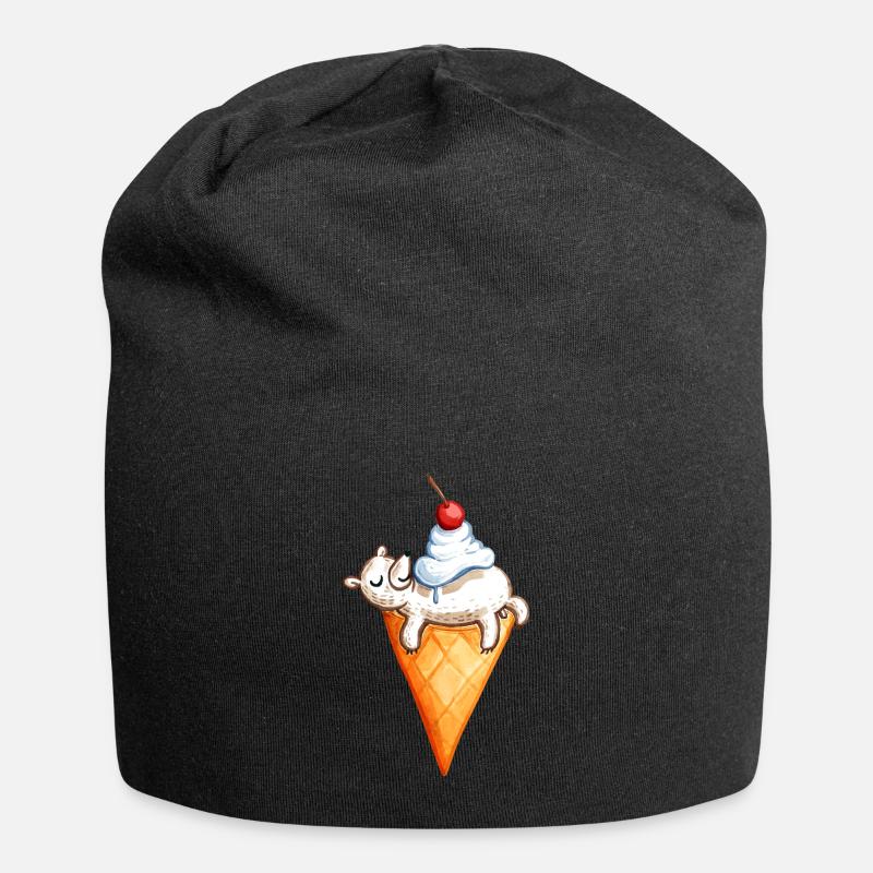 Eis Eis Baby - Eisbär - Jersey-Beanie - Schwarz