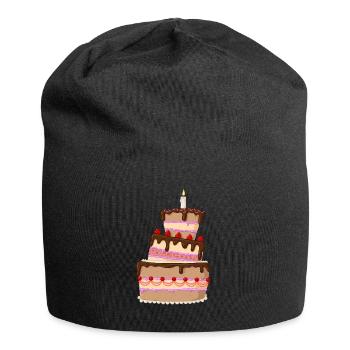 Leckere Comic Torte - Jersey-Beanie - Schwarz - Vorne