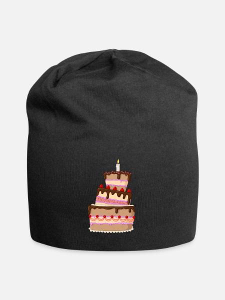 Leckere Comic Torte - Jersey-Beanie - Schwarz
