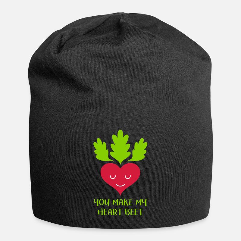 Tu fais ma betterave de cœur! - Bonnet en jersey - noir