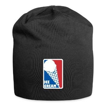 Ice Cream Eis Sommer Logo - Jersey-Beanie - Schwarz - Vorne