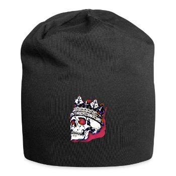 Skull with crown - Jersey Beanie - black - Front