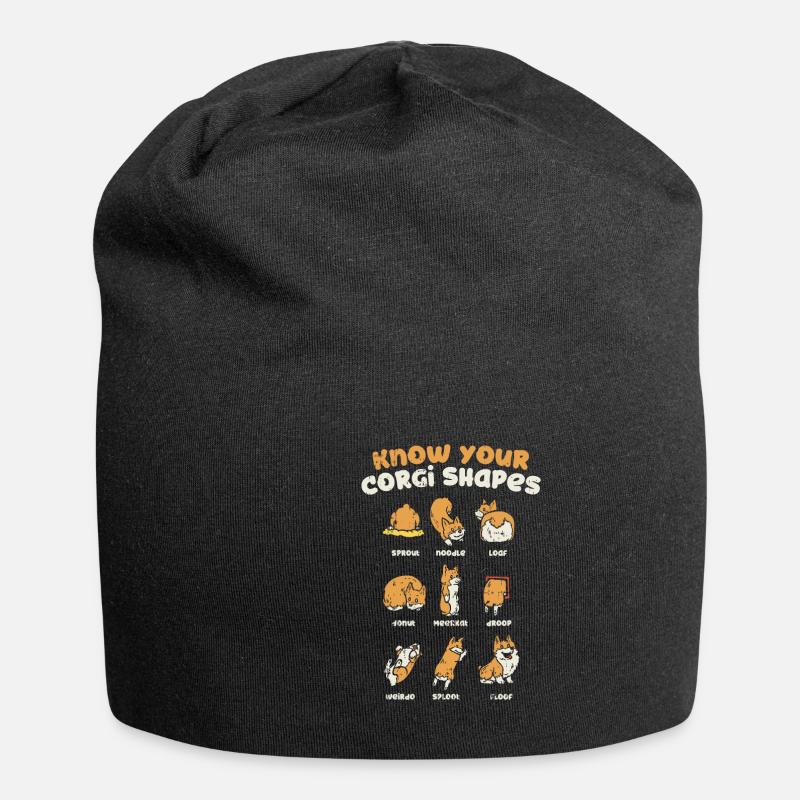 Corgi - Jersey Beanie - black