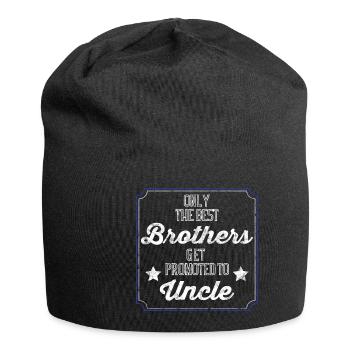 Cool Best Brother Promoted to Uncle - Jersey-Beanie - Schwarz - Vorne