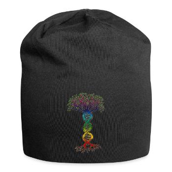 Chakra DNA Tree of Life. - Jersey Beanie - black - Front