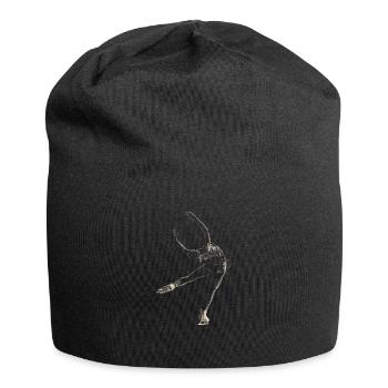 Eiskunstlauf - Jersey-Beanie - Schwarz - Vorne