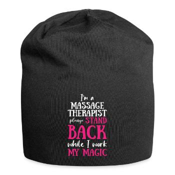 Massage Therapist Magic - Jersey-Beanie - Schwarz - Vorne