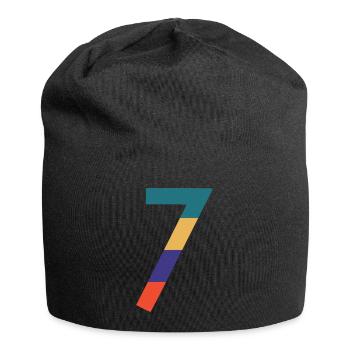 Le chiffre 7 - Bonnet en jersey - noir - Devant