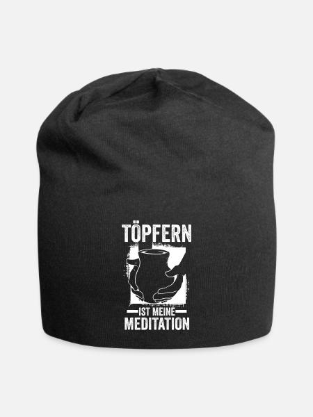Töpfer Topfmacher Töpfern - Jersey-Beanie - Schwarz