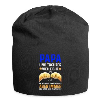 Papa und Tochter Faust - Jersey-Beanie - Schwarz - Vorne