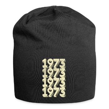 geboren 1973 - Jersey-Beanie - Schwarz - Vorne