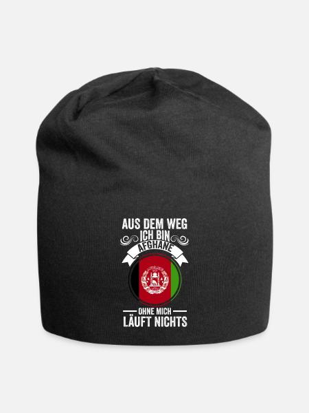 Afghanistan Afghane Afghan Afghanen Geschenk - Jersey-Beanie - Schwarz