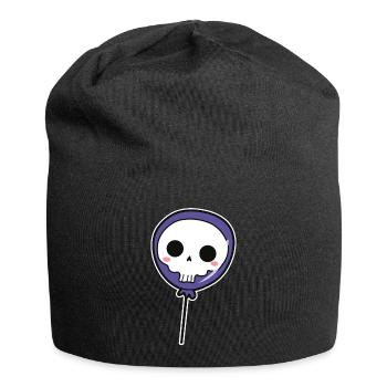 Skull Lollipop - Jersey Beanie - black - Front