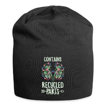 Contains recycled parts Quote for a Kidney - Jersey Beanie - black - Front