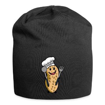 Cuisiner Cacahuète Gourmet Art Culinaire Hobby Chef Noix - Bonnet en jersey - noir - Devant