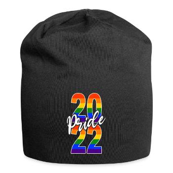 Gay Pride 2022 LGBTIQ Queer Demonstration - Jersey-Beanie - Schwarz - Vorne