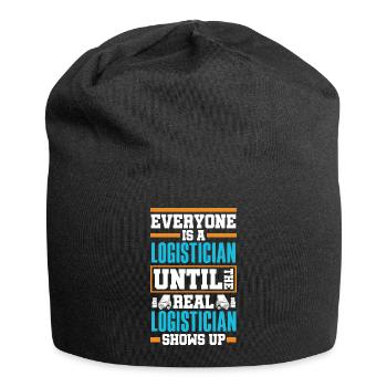 Logistics Logistician Until Real Logistician - Jersey Beanie - black - Front