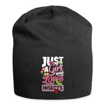 Entomology Entomologist Bugs Just A Girl Who - Jersey-Beanie - Schwarz - Vorne