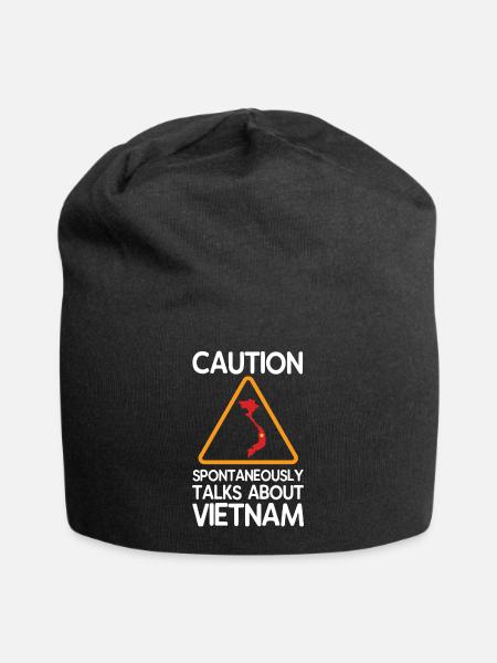 Vietnam - Jersey-Beanie - Schwarz